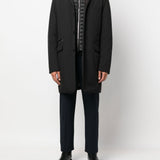 Cappotto Redon-SKT con cappuccio in nero MOORER - uomo 