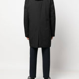 Cappotto Redon-SKT con cappuccio in nero MOORER - uomo 