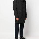 Cappotto Redon-SKT con cappuccio in nero MOORER - uomo 