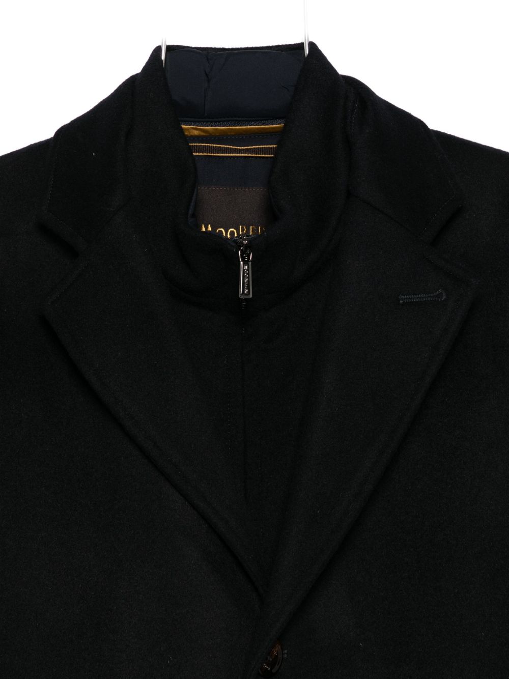Cappotto monopetto in blu Moorer - uomo 