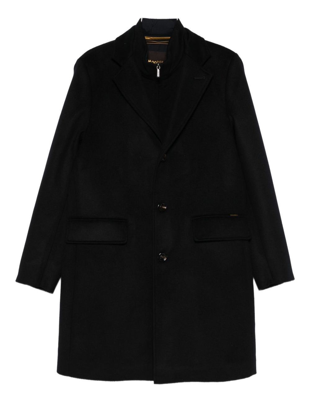 Cappotto monopetto in blu Moorer - uomo 