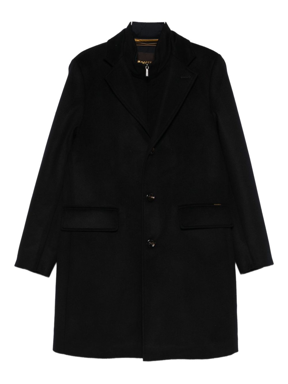 Cappotto monopetto in blu Moorer - uomo 