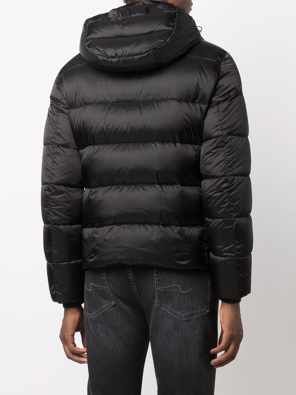 Piumino con zip in nero Moorer - uomo 