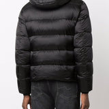 Piumino con zip in nero Moorer - uomo 