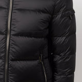 Piumino con zip in nero Moorer - uomo 