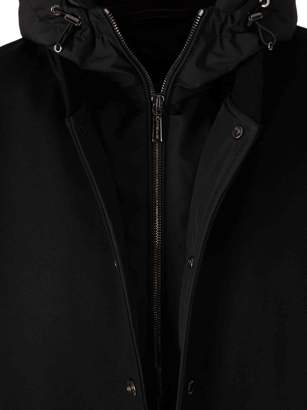 Giacca Callum con cappuccio in nero Moorer - uomo 