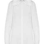Camicia con fiocco in bianco Moschino - donna 