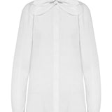 Camicia con fiocco in bianco Moschino - donna 