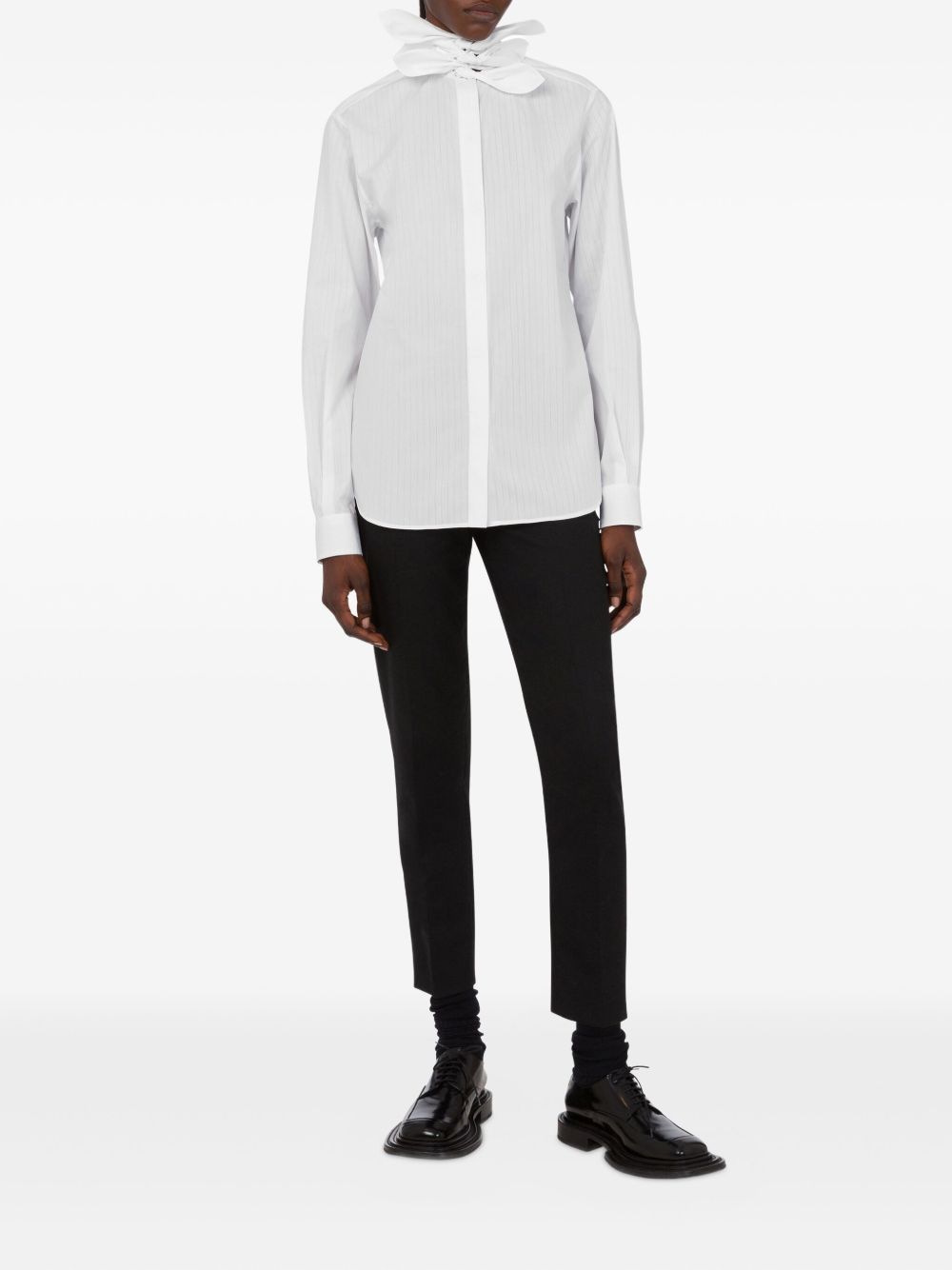 Camicia con fiocco in bianco Moschino - donna 