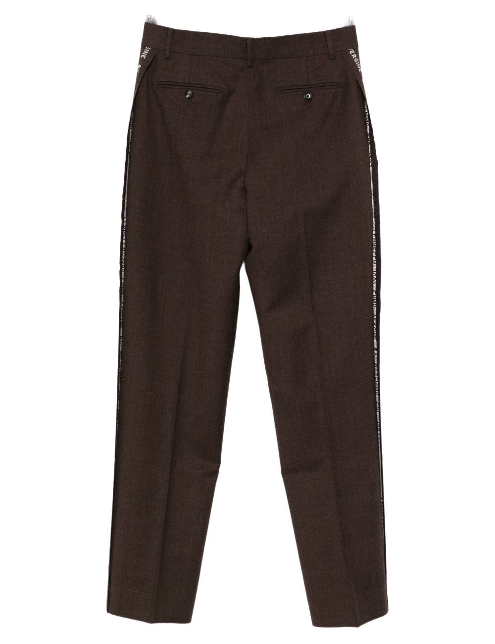 Pantaloni con dettaglio laterale in marrone Moschino - donna 