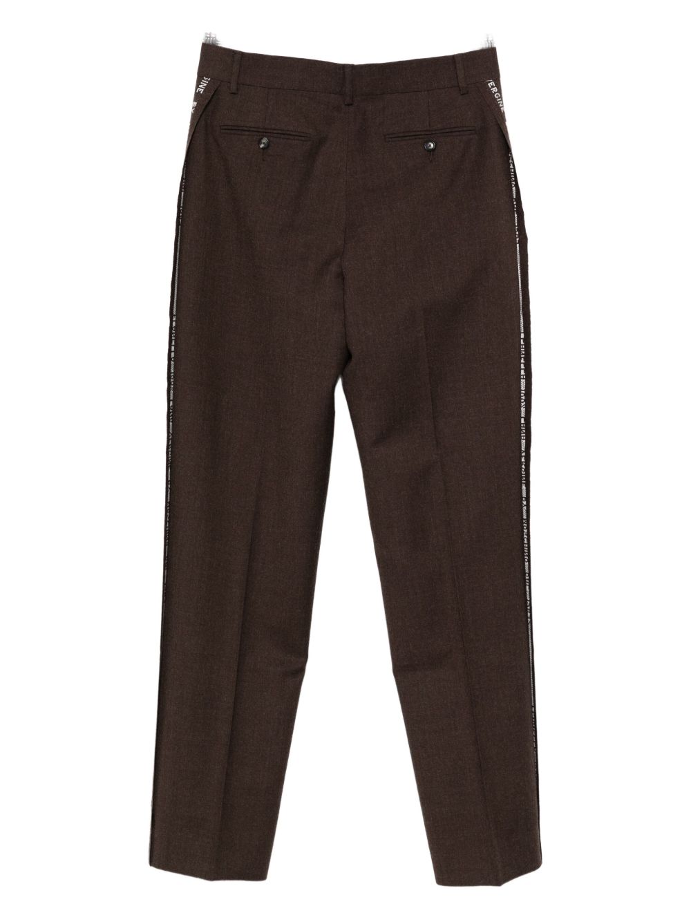 Pantaloni con dettaglio laterale in marrone Moschino - donna 