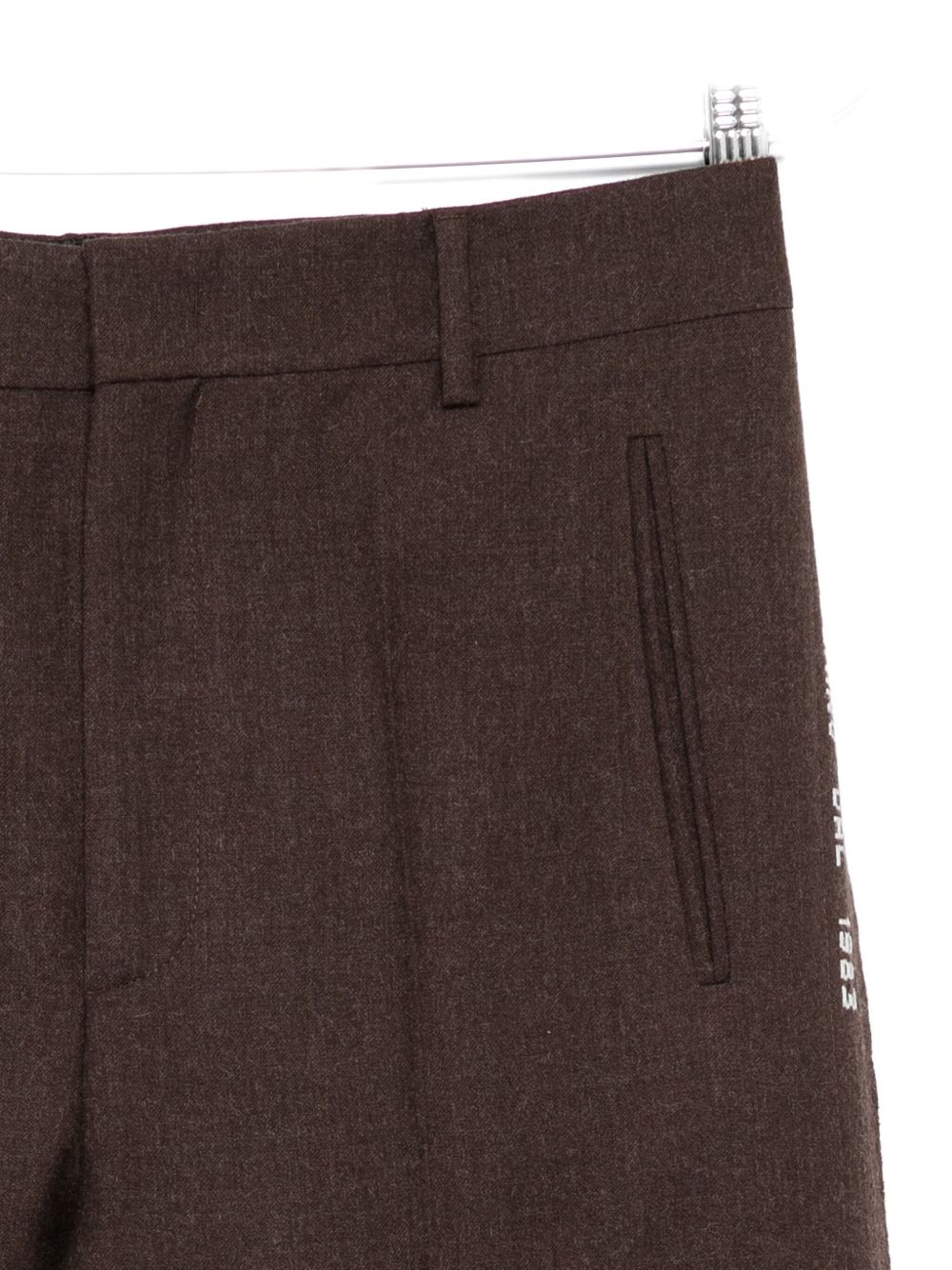 Pantaloni con dettaglio laterale in marrone Moschino - donna 