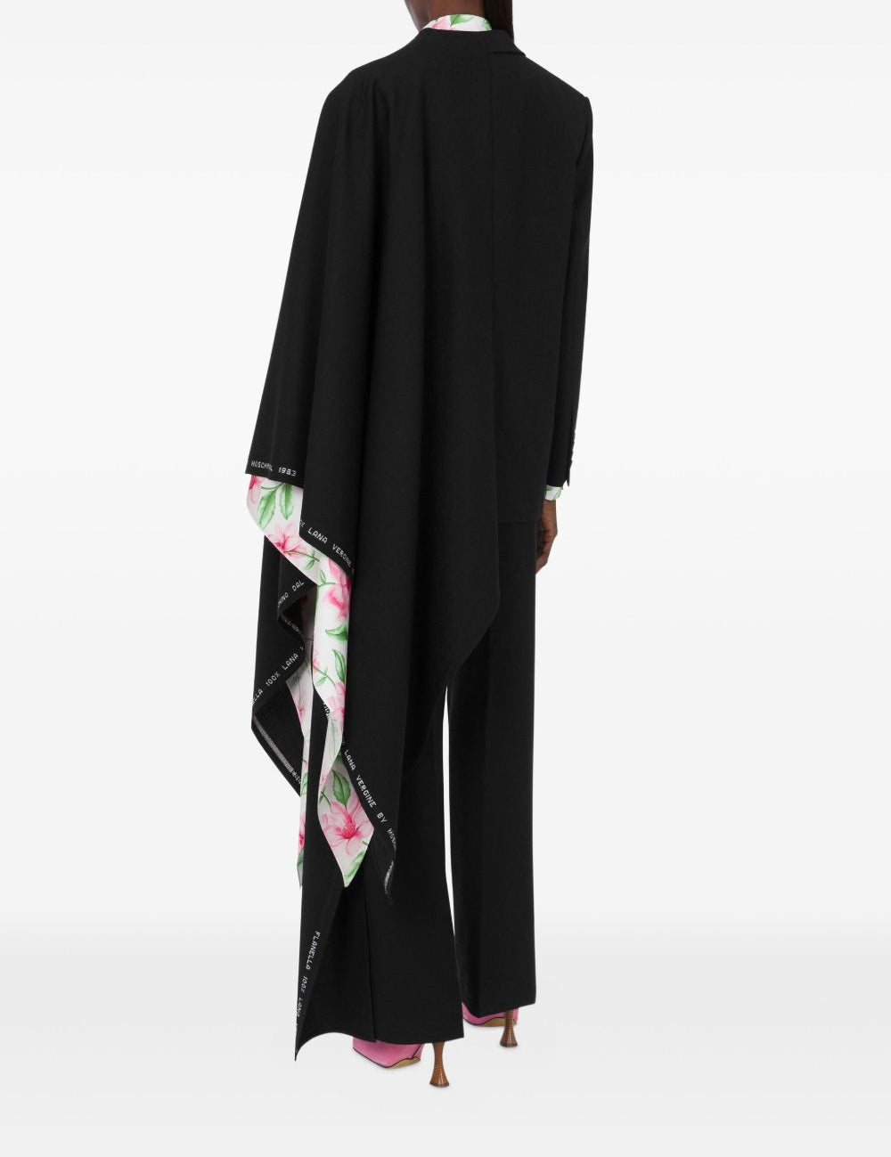 Giacca asimmetrica in nero Moschino - donna 