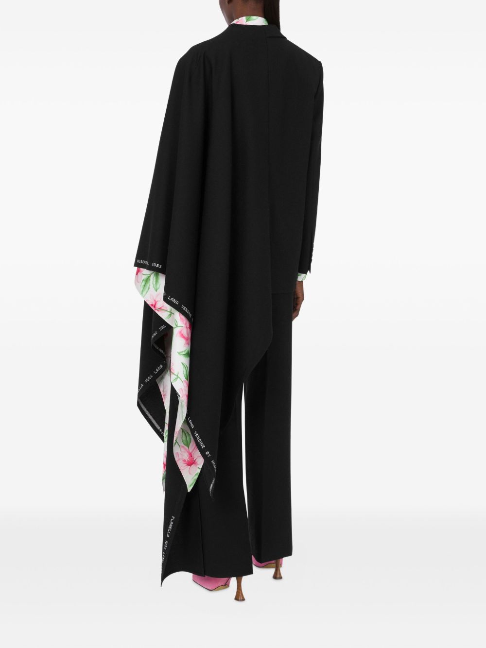 Giacca asimmetrica in nero Moschino - donna 