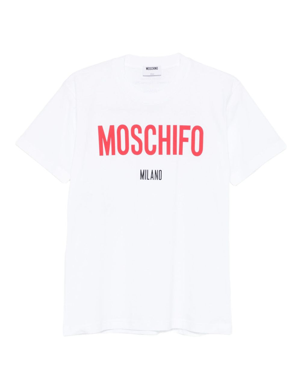 T-shirt con stampa moschifo in bainco Moschino - donna 