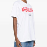 T-shirt con stampa moschifo in bainco Moschino - donna 