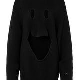 Maglione con effetto vissuto in nero Moschino - donna 