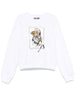 White graphic print sweatshirt Moschino - women