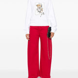Felpa con stampa grafica in bianco Moschino - donna 