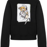Felpa Teddy Bear in nero Moschino - donna 