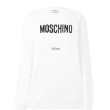 Felpa con logo in bianco Moschino - donna 
