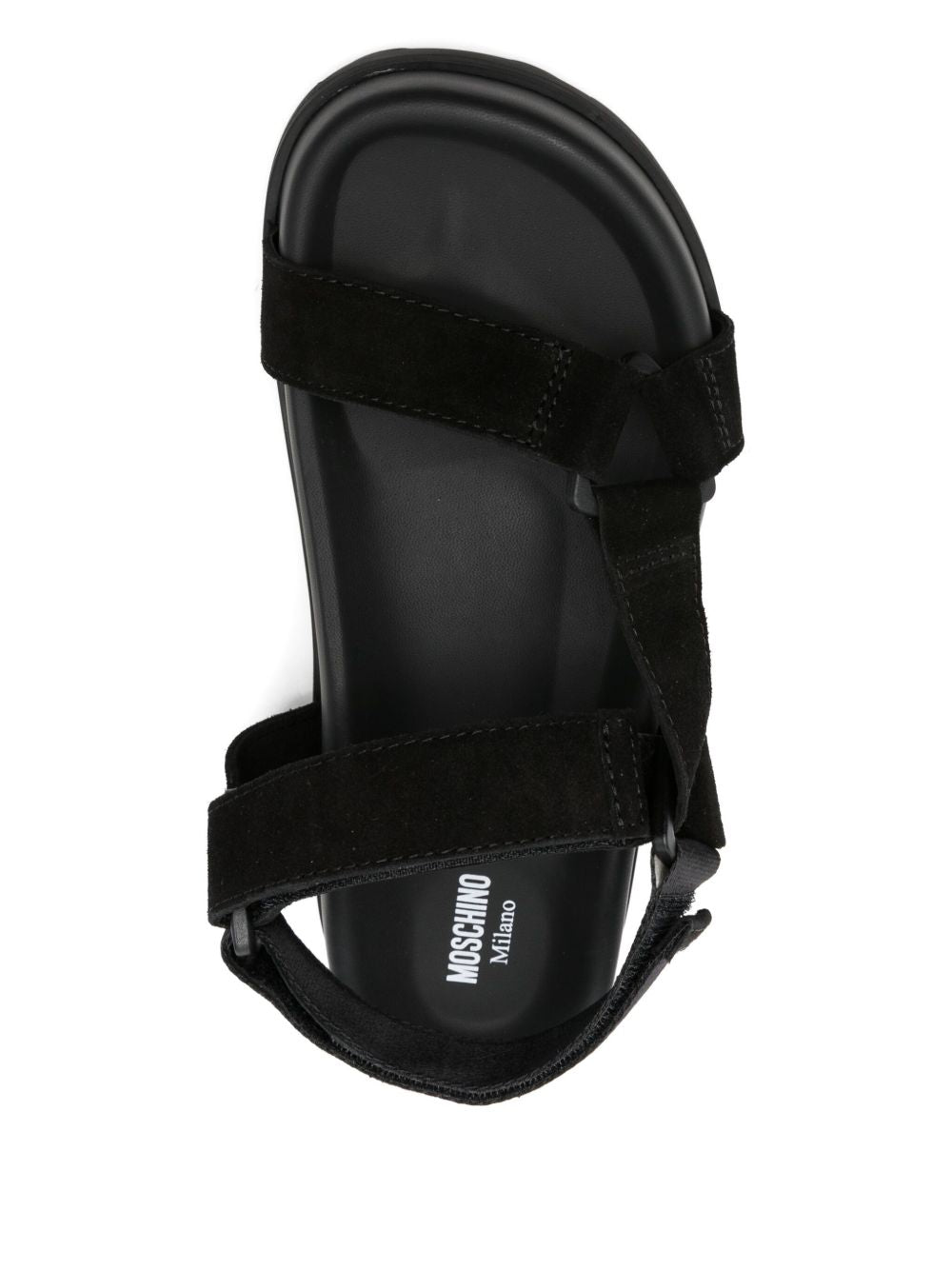 Sandali con cinturino e platform in nero Moschino- donna 