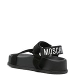 Sandali con cinturino e platform in nero Moschino- donna 