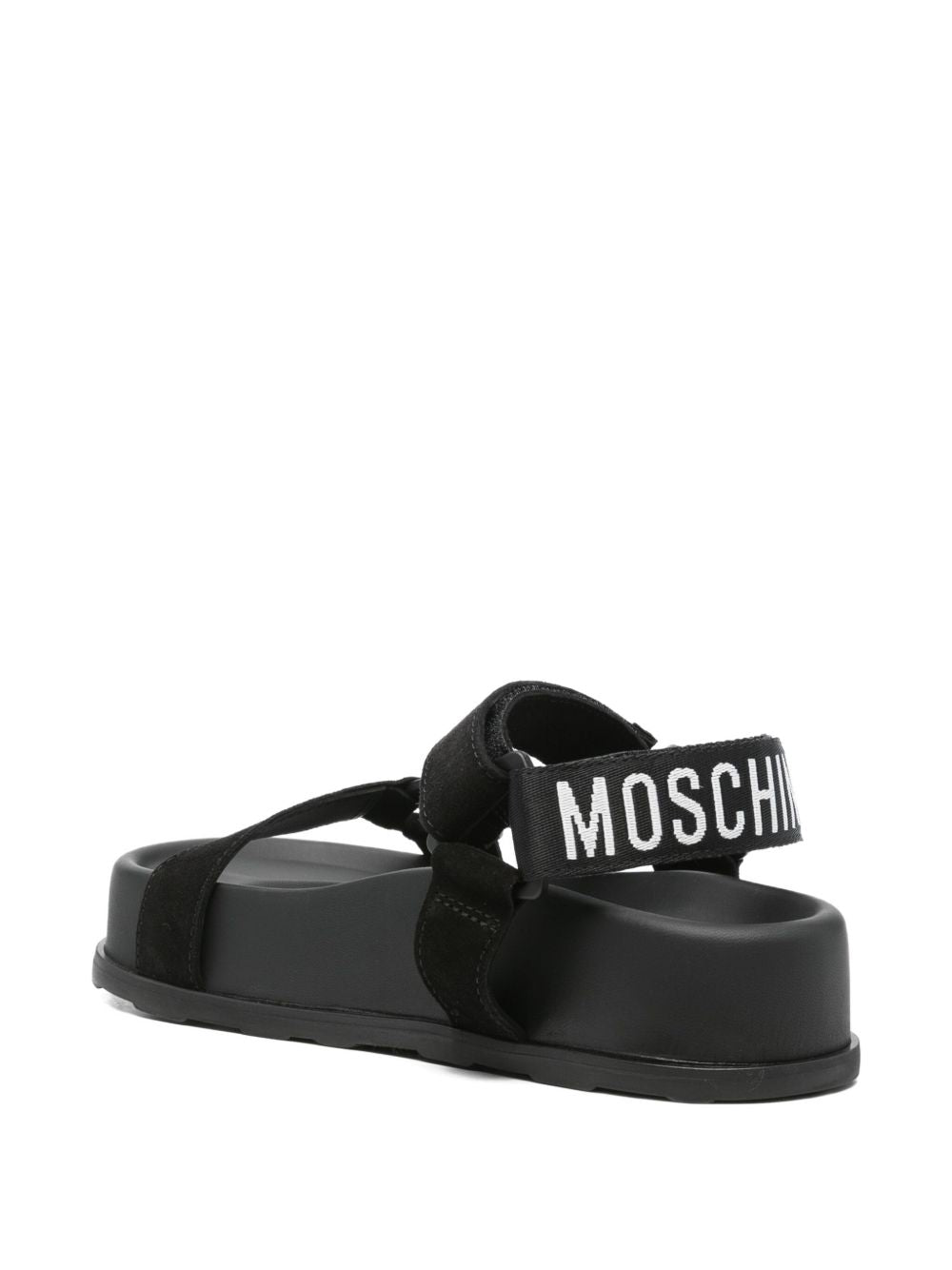 Sandali con cinturino e platform in nero Moschino- donna 