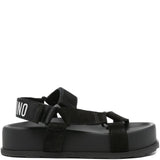 Sandali con cinturino e platform in nero Moschino- donna 