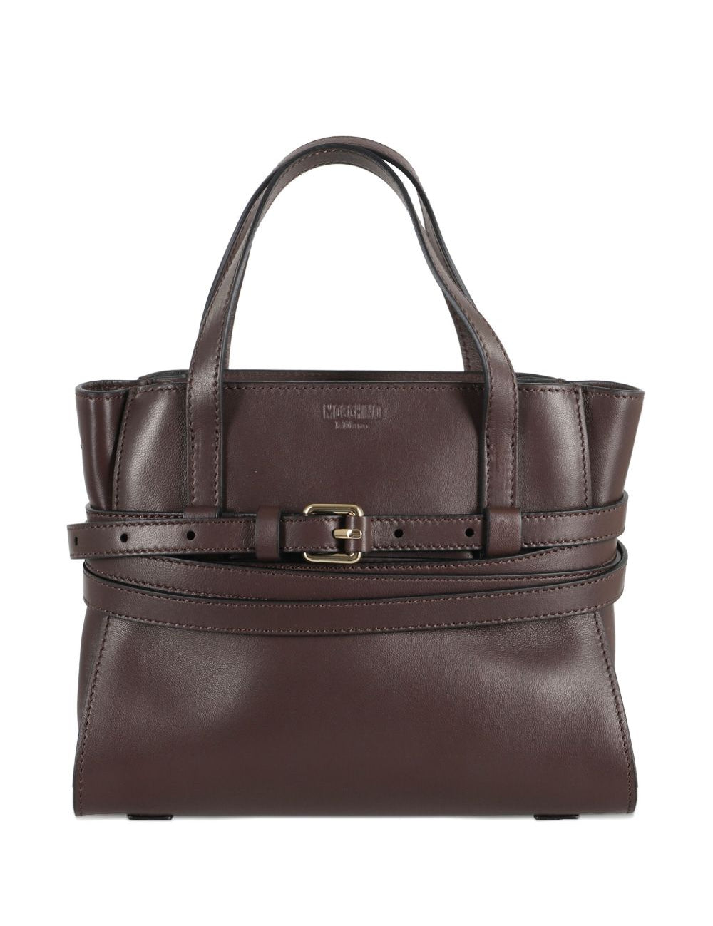 Borsa Tie Me piccola in marrone Moschino - donna 
