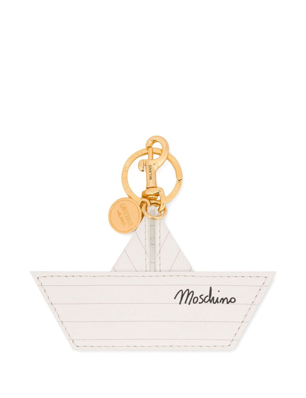 White boat keychain Moschino - donna 