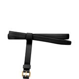 Cintura in pelle con fibbia in nero Moschino - donna 
