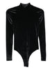 Body a collo alto in nero Mugler - donna