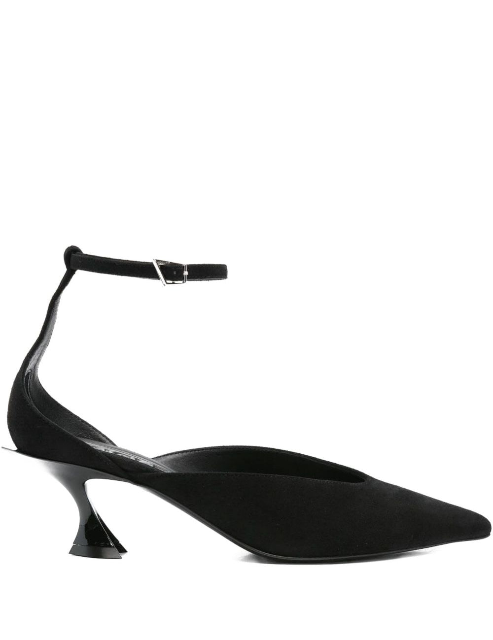 Décolleté con cinturino alla caviglia fang in nero Mugler - donna 