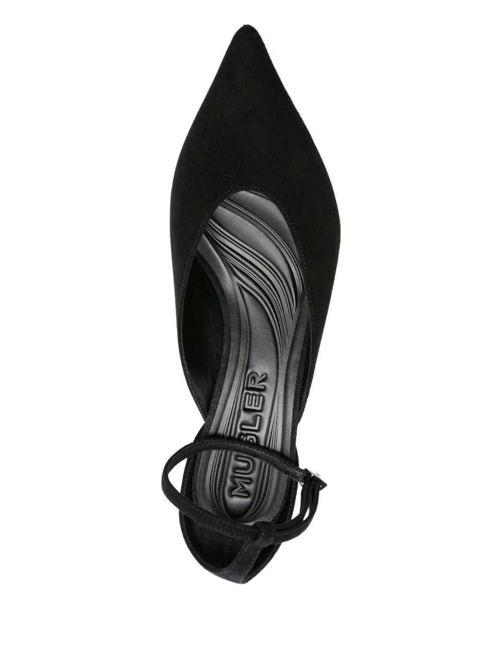 Décolleté con cinturino alla caviglia fang in nero Mugler - donna 