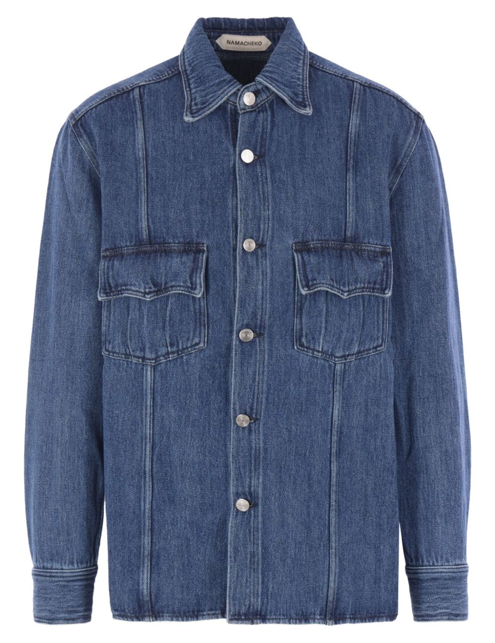 Camicia denim Han in blu Namacheko - uomo 