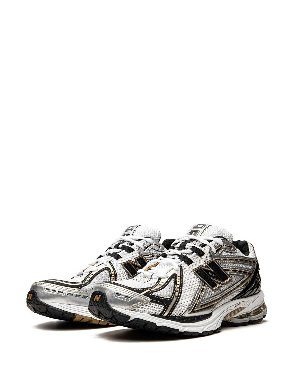 Sneakers basse 1906 in argento, oro e nero - unisex 