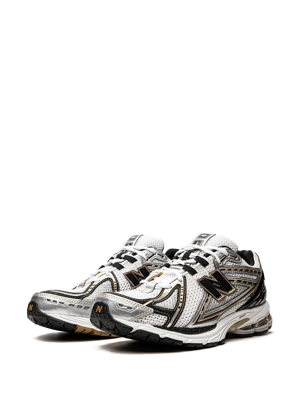 Sneakers basse 1906 in argento, oro e nero - unisex 
