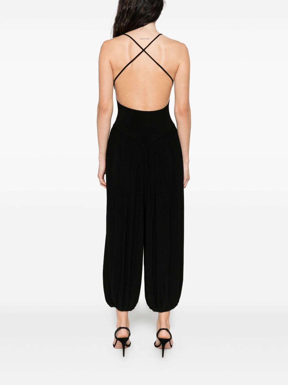Tuta intera Kenny in nero Norma Kamali - donna 