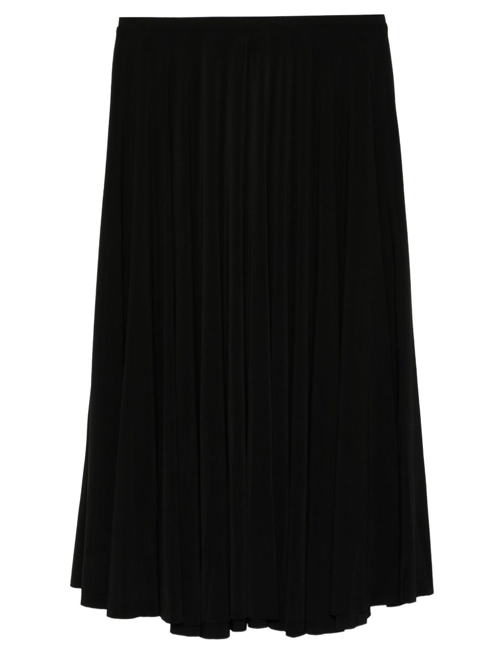 Gonna midi plissé in nero Norma Kamali - donna 
