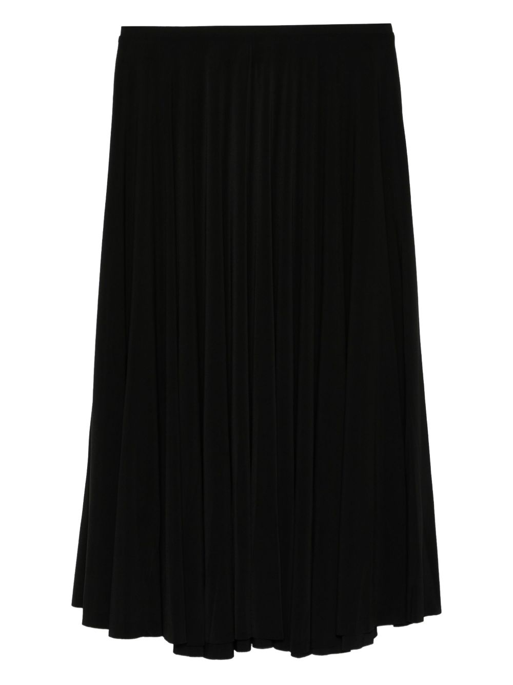 Gonna midi plissé in nero Norma Kamali - donna 