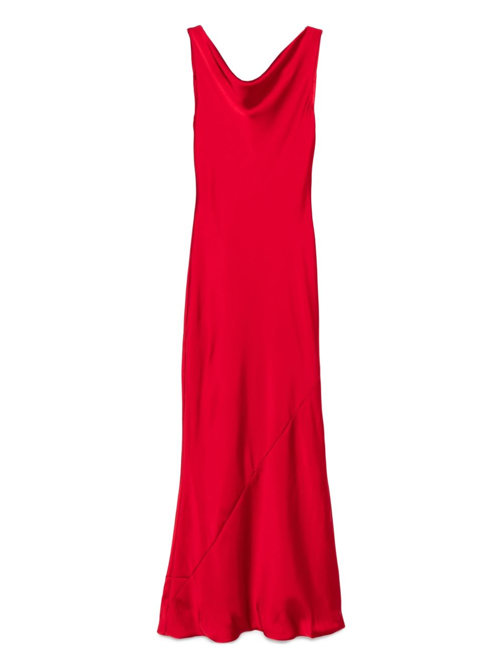 Abito con scollo drappeggiato in rosso Norma kamali - donna 