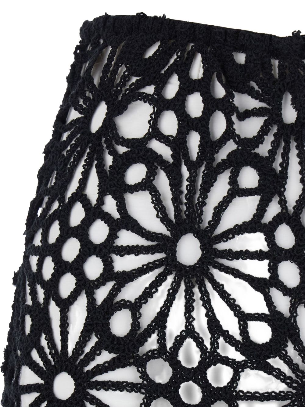 Pantaloni all'uncinetto in nero Norma Kamali - donna 