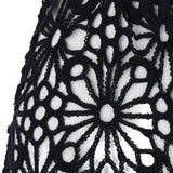 Pantaloni all'uncinetto in nero Norma Kamali - donna 