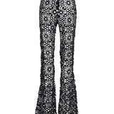 Pantaloni all'uncinetto in nero Norma Kamali - donna 