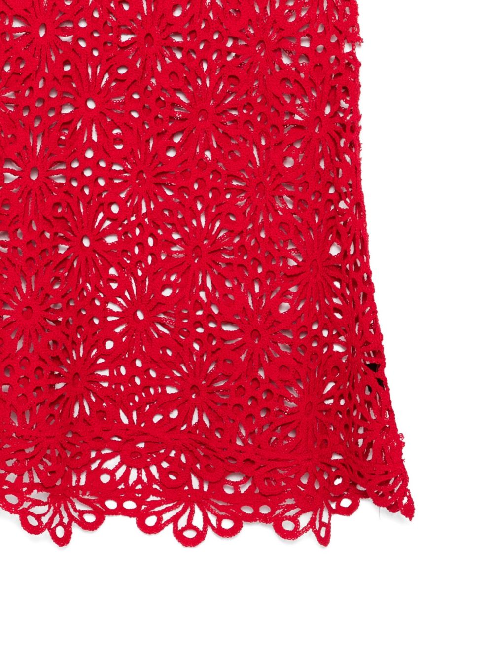 Gonna in pizzo floreale in rosso Norma kamali - donna 