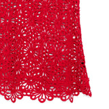 Gonna in pizzo floreale in rosso Norma kamali - donna 
