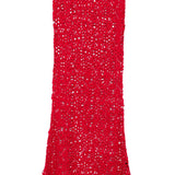 Gonna in pizzo floreale in rosso Norma kamali - donna 