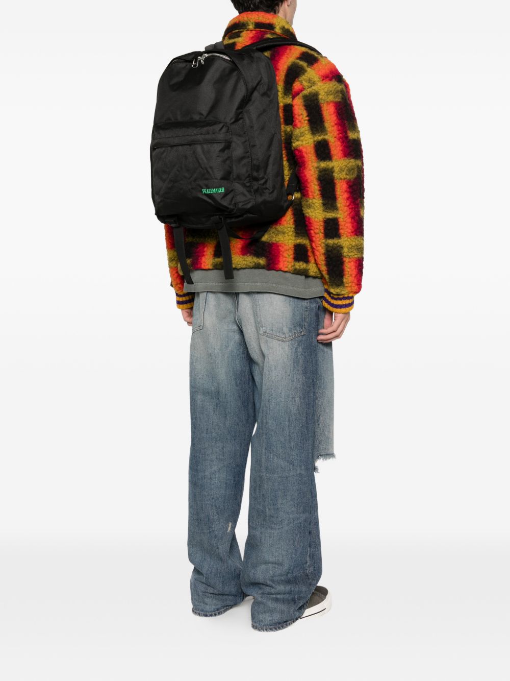 Zaino con logo in nero Oamc peacemaker - uomo 