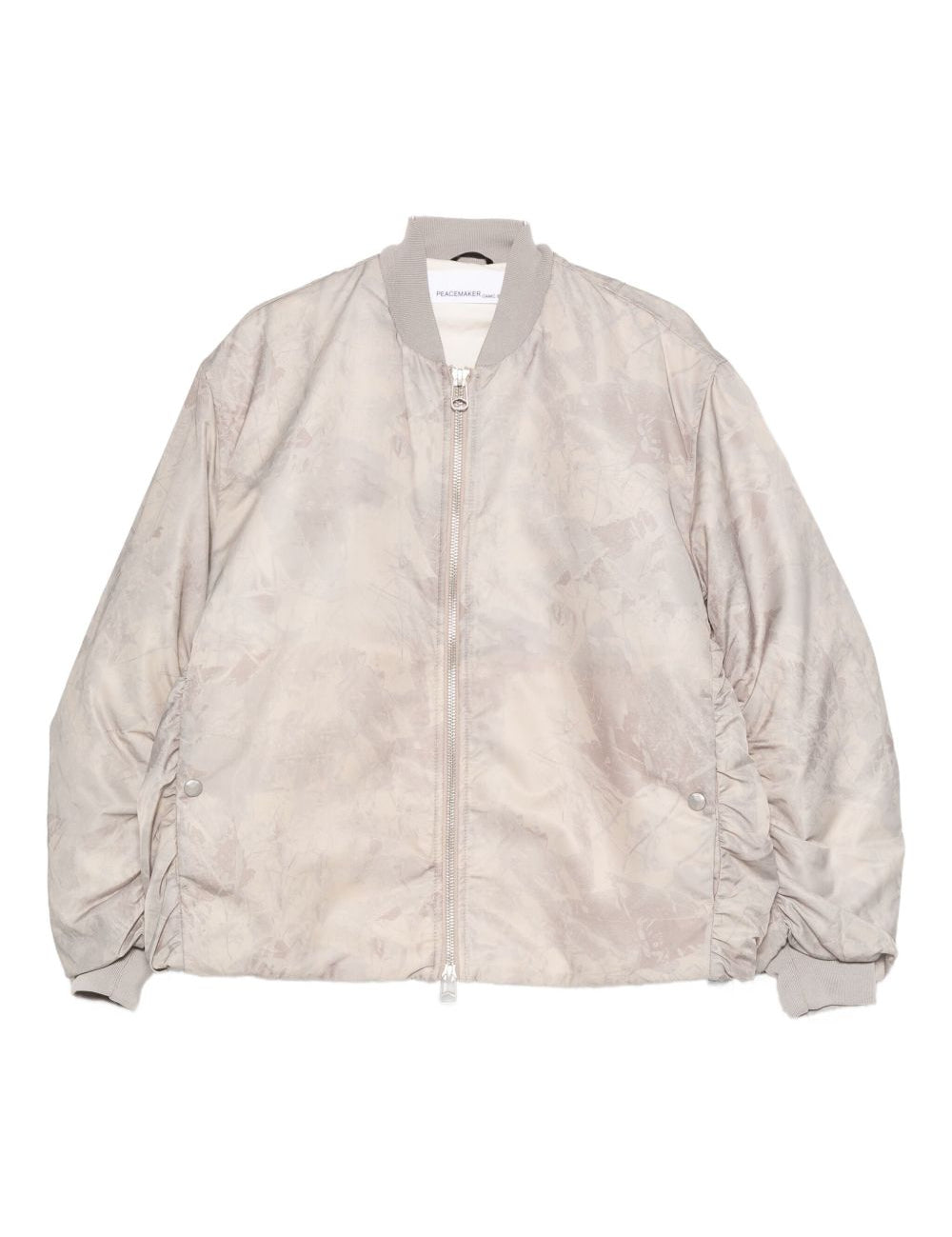 Bomber con zip in beige Oamc peacemaker - uomo 
